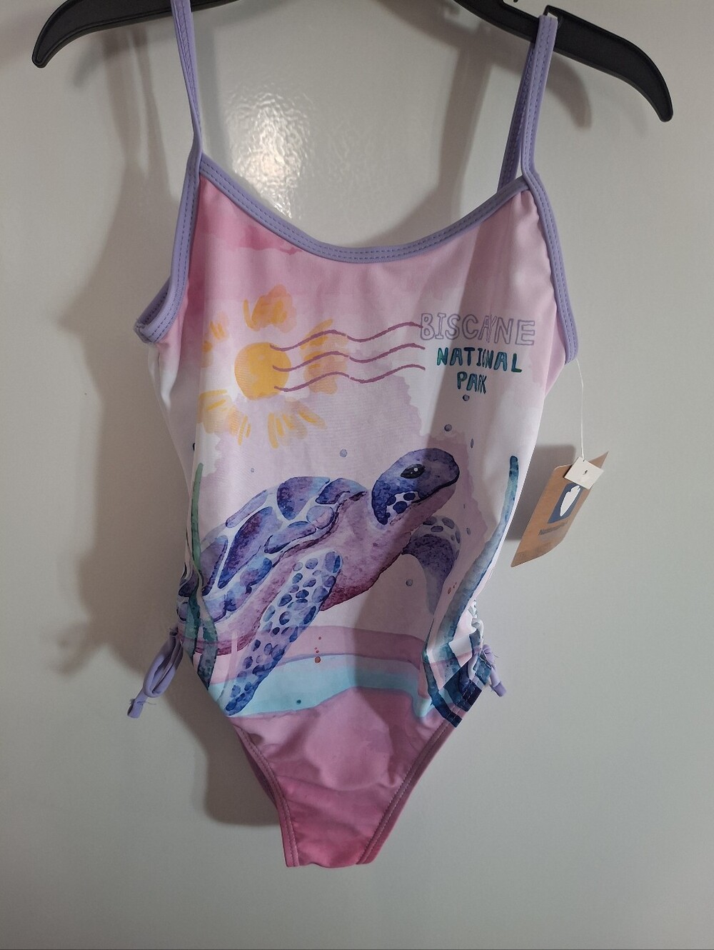 Pink Sea Turtle Girls' One-Piece Swimsuit